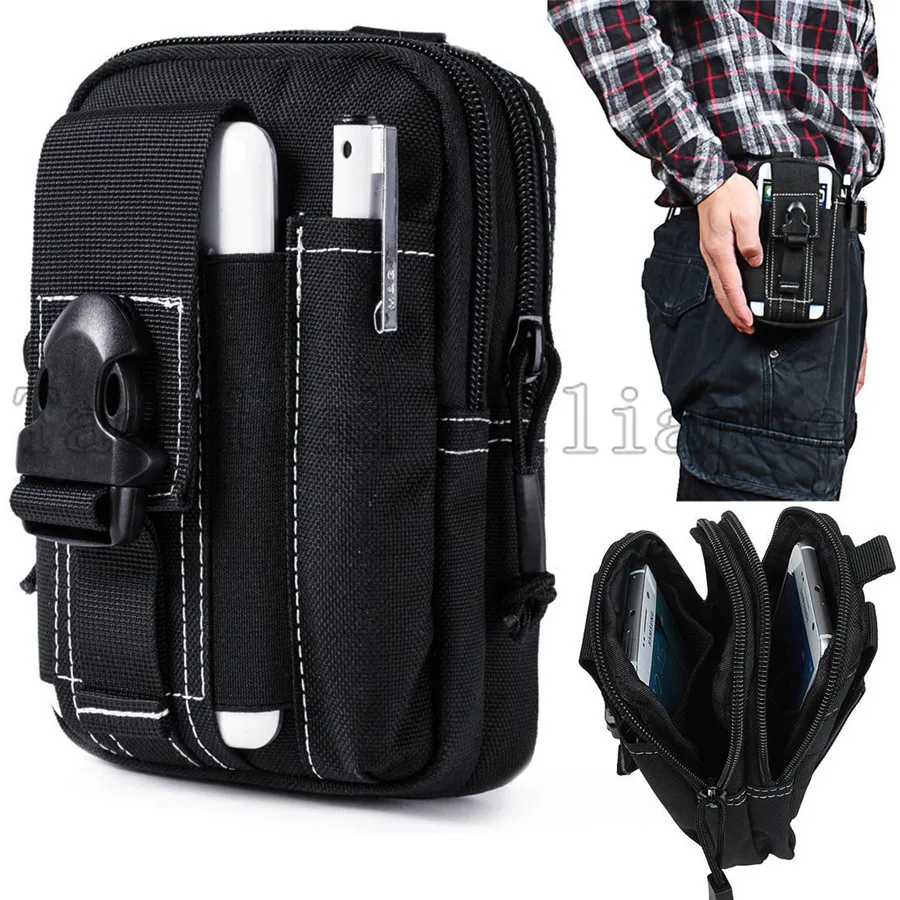 

Universal Tactical Holster Airsoft Molle Waist Belt Clip Bag Wallet EDC Gadget Pouch Purse Cell Phone Case Holder Outdoor Gear