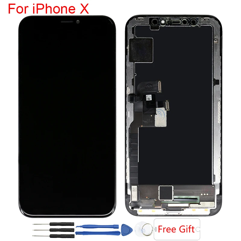 

OLED Display For iPhone X LCD Display Screen Assembly Replacement LCD Display For iPhone X LCD Original AMOLED Screen