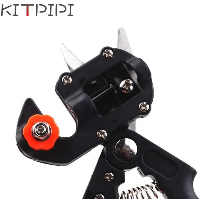 KITPIPI Fruit Tree Grape Vine Pruner Nursery Garden Scissor Branch Cut Graft Tool Pruning Shear Floristry Seedle Cutter JDD0049