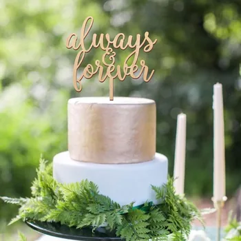 

Always & Forever Cake Topper Mariage Wedding Cake Topper Rustic Wooden Cake Topper Engagement Wedding Decoration
