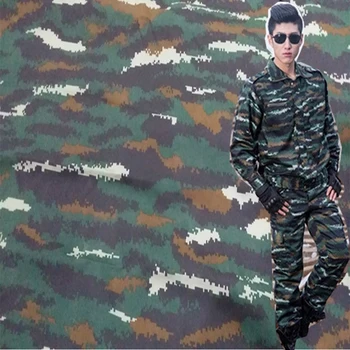 

150*50cm1pc Good Tiger stripe Camouflage fabric Flame Retardant anti-Tear Tiger stripe Print Fabric DIY Sewing Army Clothing