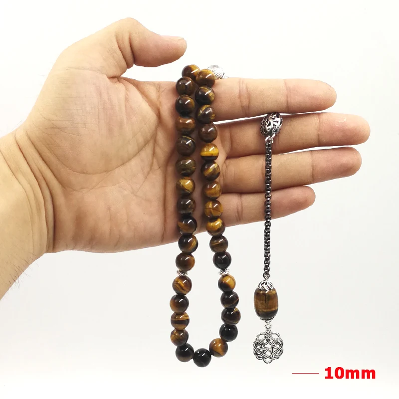 2019 Специальный стиль Tasbih натуральный тигровый глаз камень уникальный дизайн