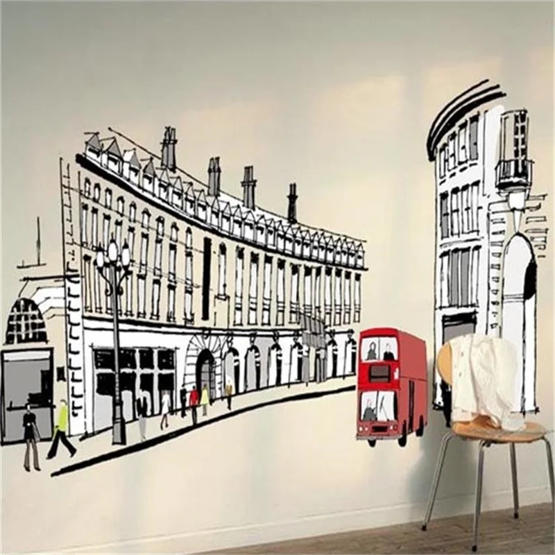 Горячая Биг-Бен в Лондоне серии зодчий настенные наклейки для гостиной спальни виниловая настенная живопись наклейки на стены плакаты клейкие