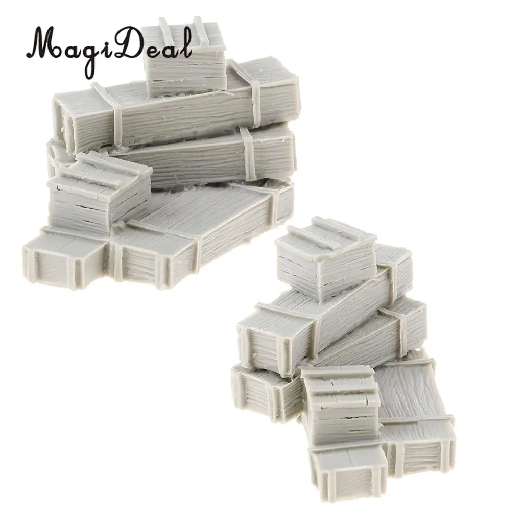 Tooyful 1/35 Resin Figure Kits Bullet Boxes Miniature War Game Accessory Unpainted