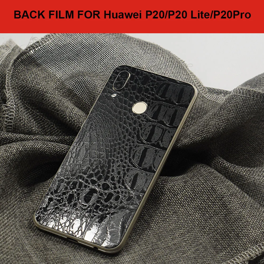 Yiesom задняя пленка для huawei P20 Lite Pro паста наклейка крокодиловая кожа Защитная Nova 3E