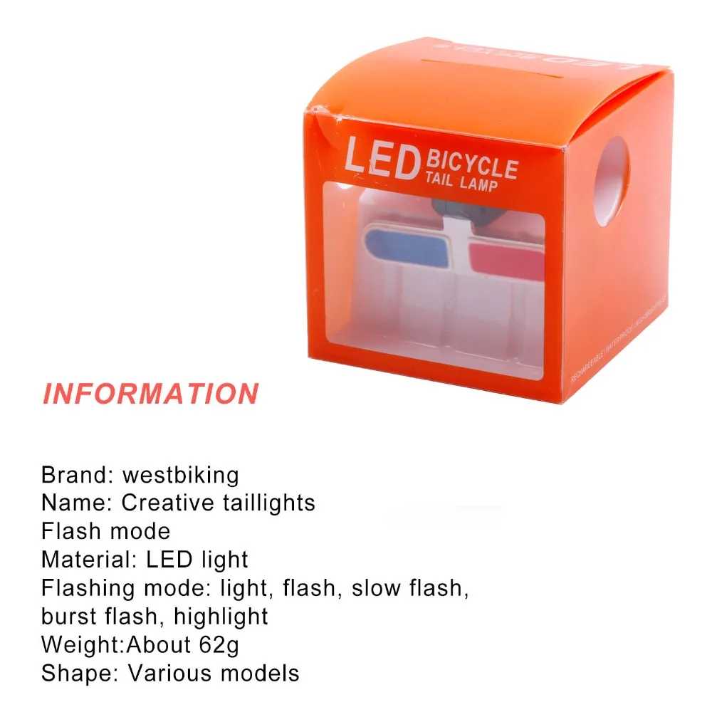 WEST BIKING Cycling Lights Taillight Bike Rear Tube Lights Waterproof USB Rechargeable LED Safe Warning Lamp Bicycle Bike Lights WEST BIKING Cycling Lights Taillight Bike Rear Tube Lights Waterproof USB Rechargeable LED Safe Warning Lamp Bicycle Bike Lights