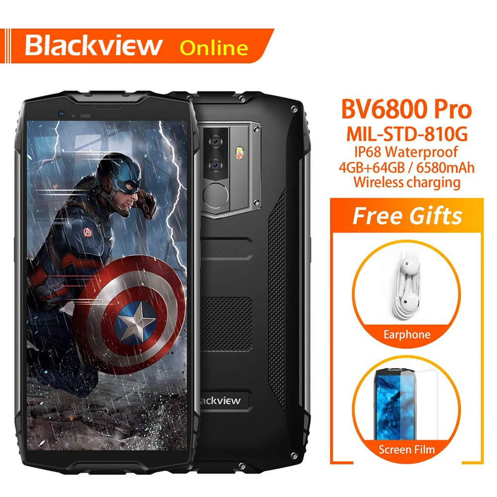 Водонепроницаемый смартфон Blackview BV6800 Pro 4+64 ГБ|Смартфоны| |