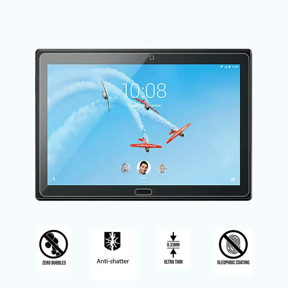 Закаленное Стекло для lenovo Tab M10 10,1 TB-X605L Tab P10 TB-X705L 1" Экран протектор для lenovo TAB E10 TB-X104F 10,1 пленка