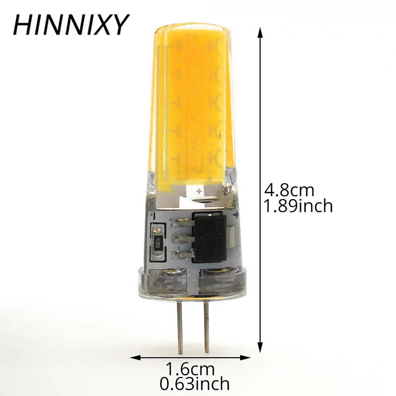 Hinnixy 5 шт./лот диммируемая светодиодная COB G4 лампа G9 лампочка свет настоящий 2 8 Вт