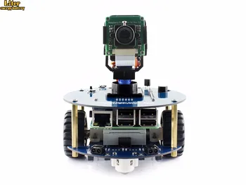 

AlphaBot2 robot kit with Original Raspberry Pi 3 Model B /RPi Camera (B)/IR remote controller, auto obstacle avoiding