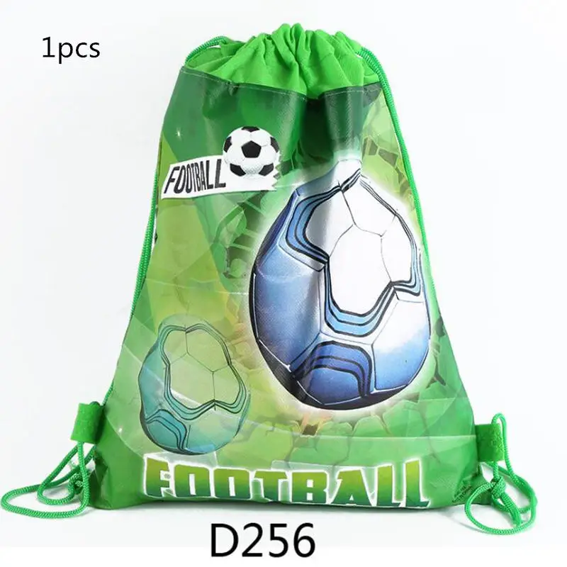 1 шт., Футбольная тематика, Мультяшные пластиковые скатерти, детские, для дня рождения, подарок для мальчиков и девочек, вечерние, декоративные принадлежности - Цвет: Drawstring gift bag