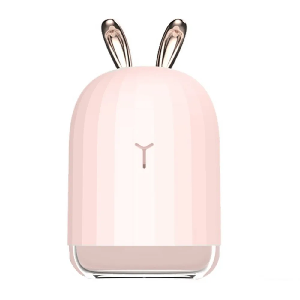 Милый кролик с оленем нано распылитель увлажнитель ночной Светильник usb зарядка ароматерапия эфирное масло диффузор тумана очиститель воздуха - Цвет: pink