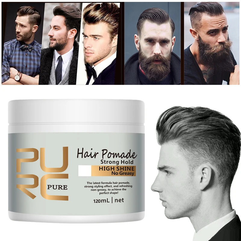 

New Arrival PURC Hair Pomade Strong Style Restoring Pomade Hair Wax Hair Oil Wax Mud for Hair Styling 120ml TSLM1