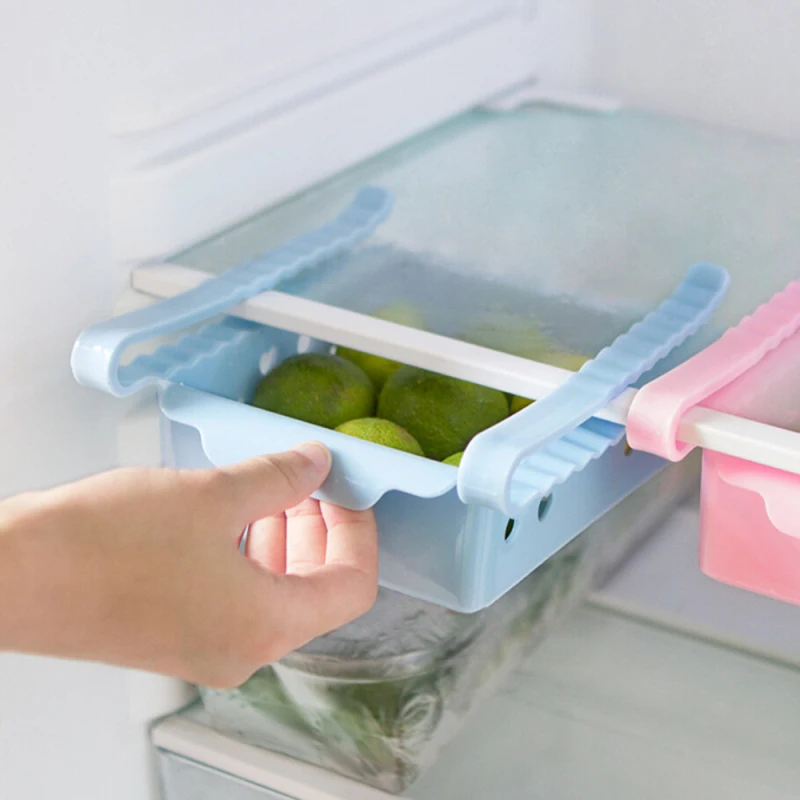 TENSKE Slide Refrigerator Space Saver Organizer Fresh Spacer Layer