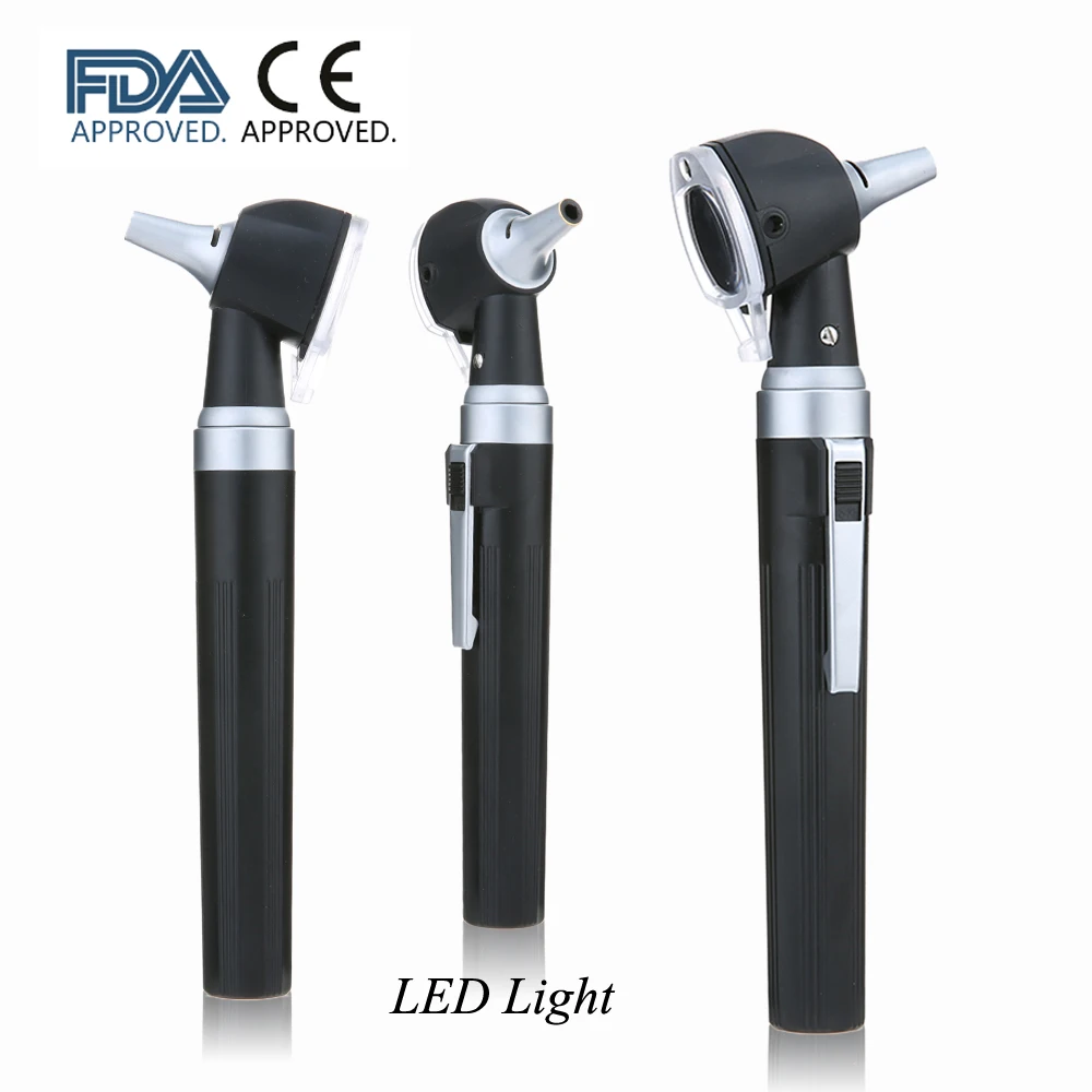 Medical Otoscope Professional Otoscopio Kit LED Bulb With 8 Tips