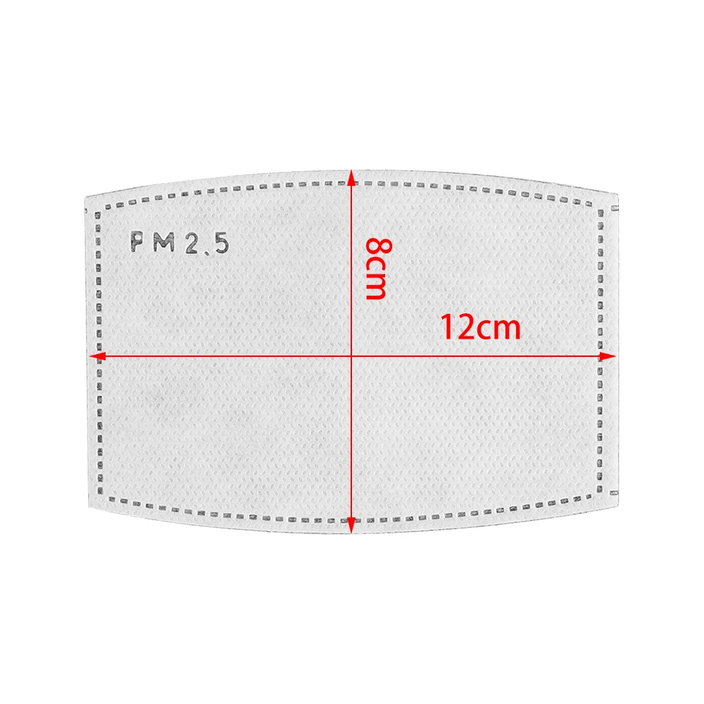 Комплект из 2 предметов, 5 слоев фильтр с активированным углем N95 эффективность фильтрации PM2.5 против дымки Маски Рот сменные фильтры для искусственного дыхания муфельная печь