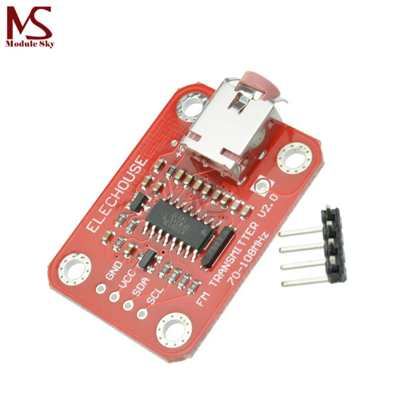 

FM Transmitter Module V2.0 Digital FM Radio Module For Arduino Microphone Audio