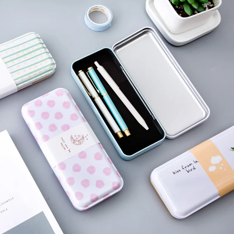 Tin Pencil Box for School Girl Big Pencil Case Kawaii Stationery Iron Fountain Pen Box Gift Box Pencil Bag Boy Pen Holder Tin Pencil Box for School Girl Big Pencil Case Kawaii Stationery Iron Fountain Pen Box Gift Box Pencil Bag Boy Pen Holder