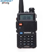 BAOFENG UV-5R 5 W 10 км Walkie Talkie двухдиапазонного радио 136-174 МГц и 400-520 Mhz ручной двухстороннее CB радио UV5R (черный/Камуфляж)