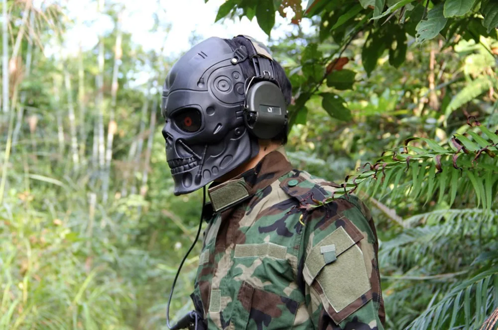 tactical skull face mask military Terminator field mask CS skull mask protective party for hunting paintball (14)