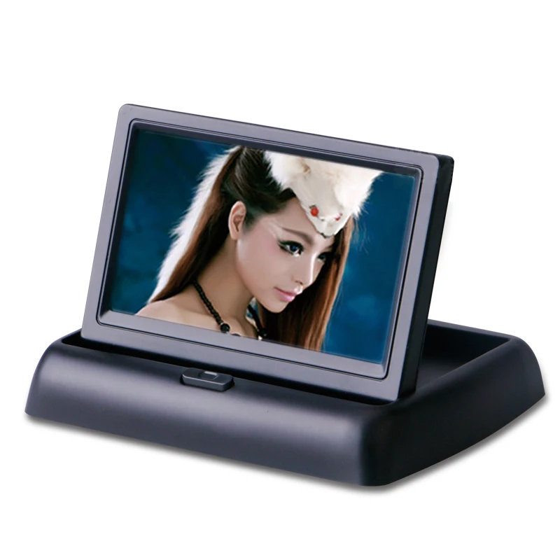 

Foldaway 4.3" 4.3 inch TFT LCD display monitor car DVD players LCD monitor Color Car Rearview Monitor for Car Reverse camera