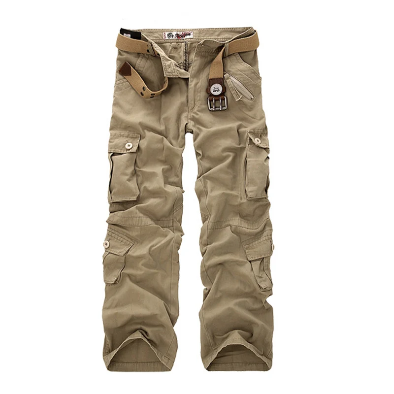 Новые высококачественные военные мужские брюки карго, мужские стильные камуфляжные хлопковые длинные брюки с карманами, 7 цветов