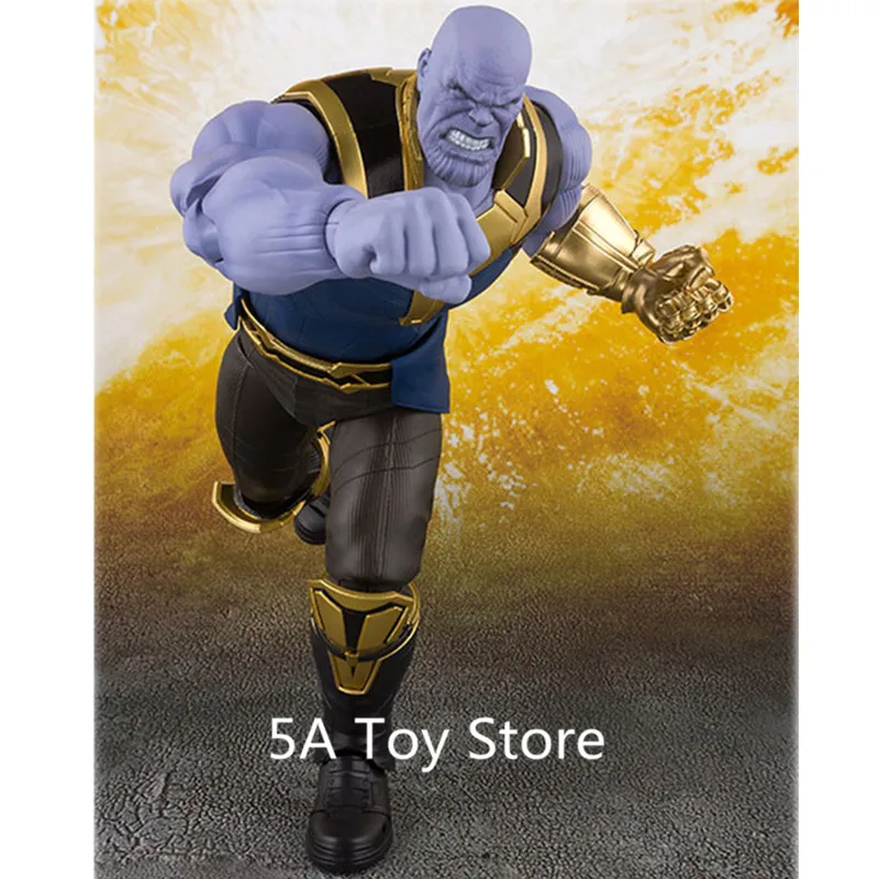 Дешево СВЧ S. H. Figuarts Marvel Мстители Бесконечная война танос ПВХ фигурку Коллекционная модель игрушки Brinquedos 16 см