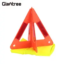 Reflector Plastic Car Hazzard Portable Tripod with Conspicuous Vest Road Safety Stop Sign Car Accessories Orangered