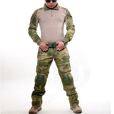 Gen2 тактические карго штаны рубашка с наколенниками комуфляж форма Костюмы форменные брюки, костюм, спортивный костюм, армии Военная униформа - Цвет: 5