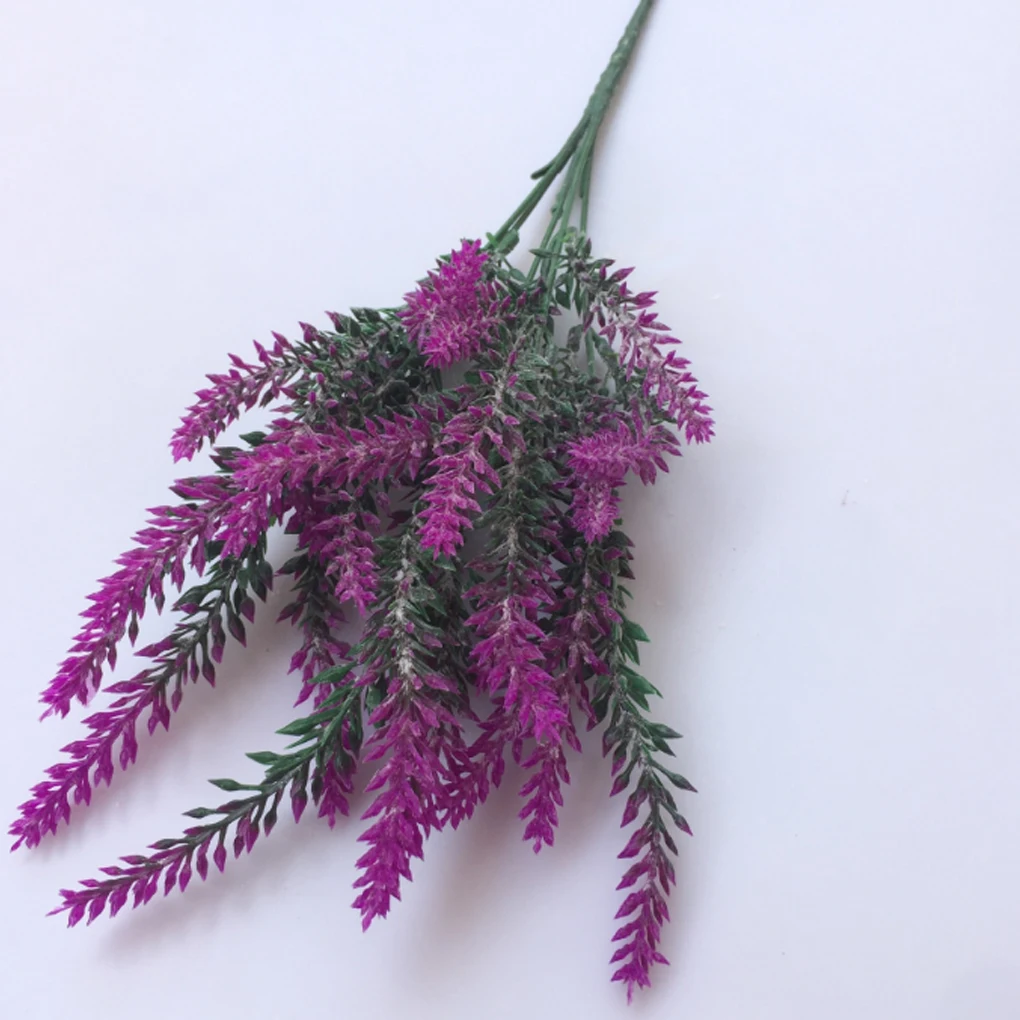 

1 Branch Lavender Flower Cloth Artificial Flowers Home Decorations Wedding Fake Simulation Flowers NEW