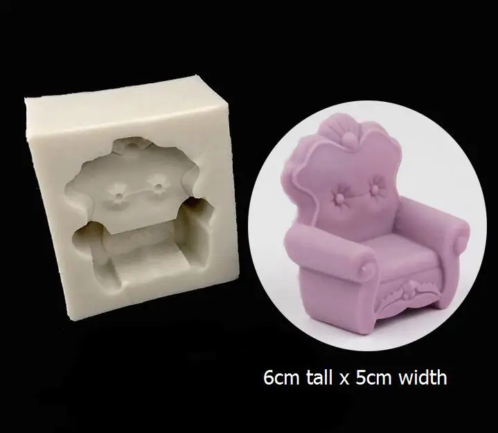 

Cake Tools 3D baby cute pearl chair silicone mold Decorating Cupcake topper decorating Gumpaste fondant cake tool mould