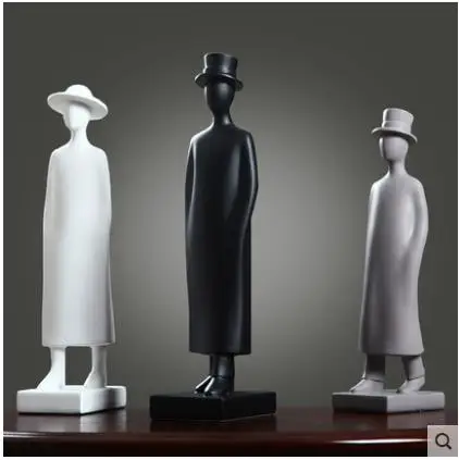 Creative simulation European gentleman character statue model crafts home office desktop decorations | Дом и сад