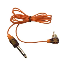 Ультра светильник 90 градусов прямоугольный тату RCA шнур зажим шнур с тонким силиконовым кабелем