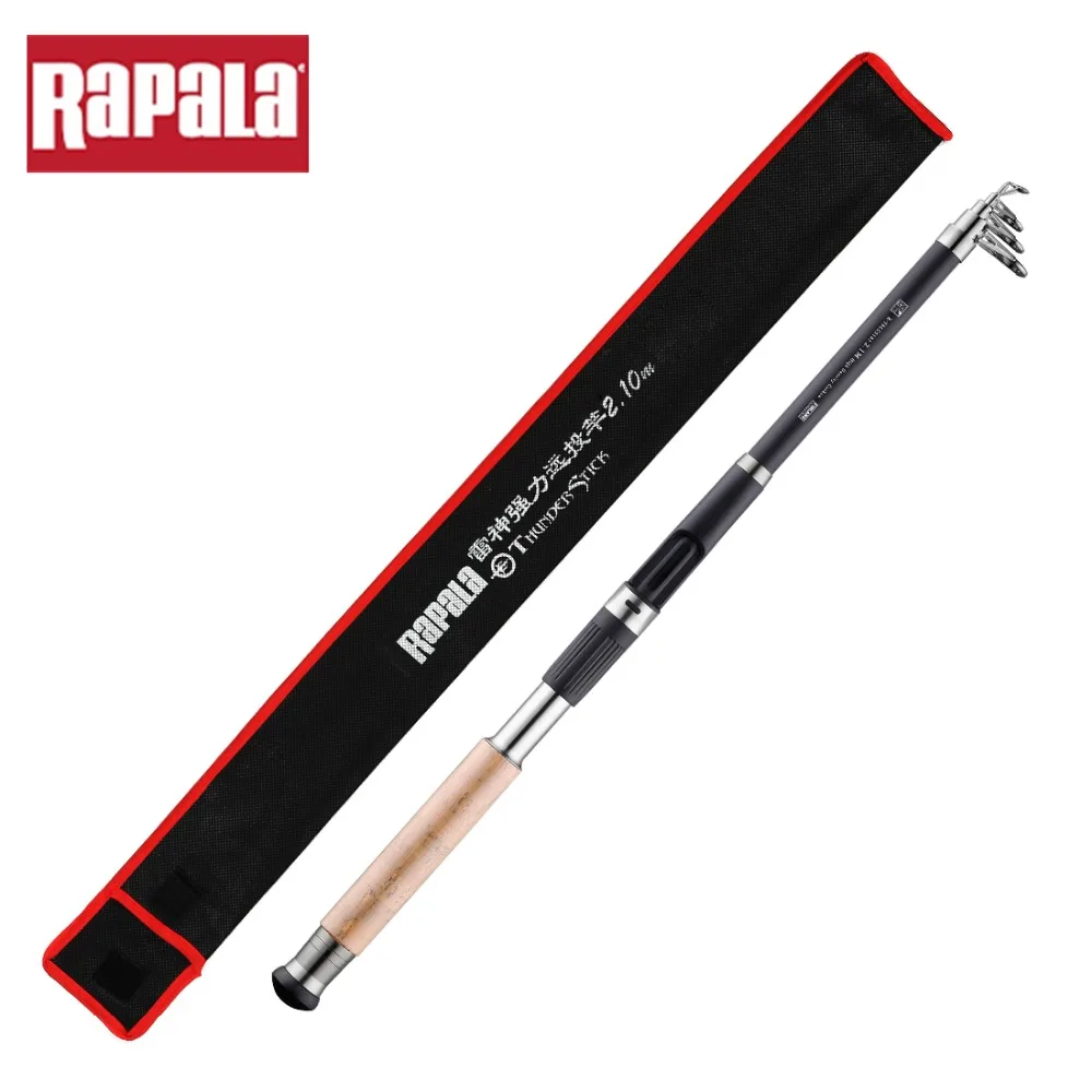 Rapala THUNDER STICK 2,1 М 2,4 М 2,7 М 3,0 М 3,6 м спиннинговая Удочка телескопическая удочка морская Карп Фидер Удочка длинный Литой