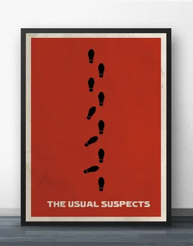 

The Usual Suspects Minimalist Movie Wall Art Paint Wall Decor Canvas Prints Canvas Art Poster Oil Paintings No Frame