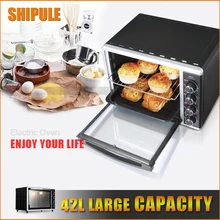 SHIPULE 42L High Quality Electric Oven large Oven Pizza Oven Smokehouse Convection Home Appliances