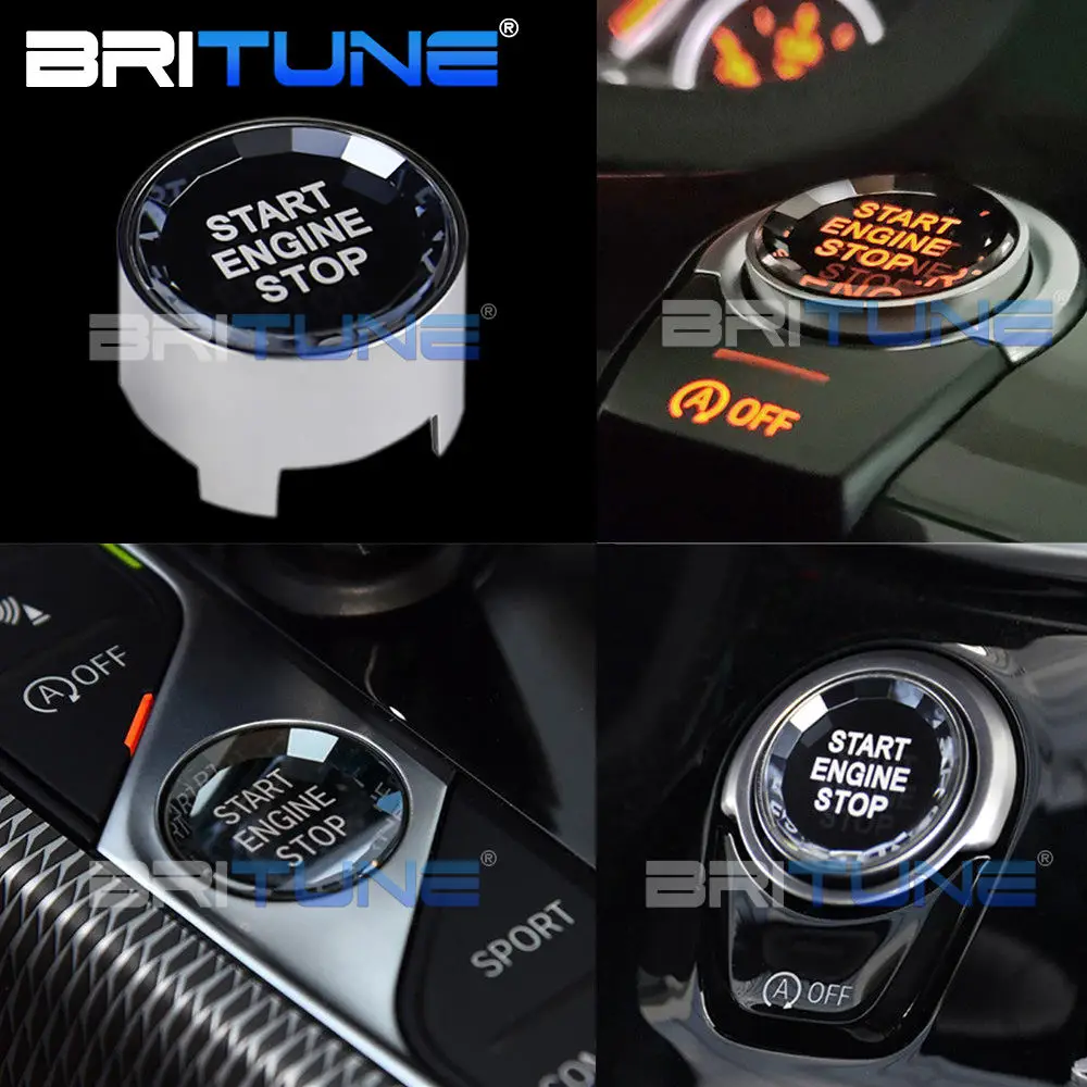 

Crystal Buttons Cover Start Stop Engine Switch Replacement For BMW F G X Series 12-18 F30 F10 F31 F01 F16 F20 F22 F01 G30 G20