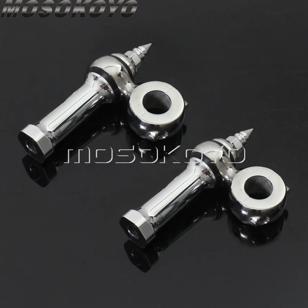" Rise Offset Spike стиль 1" или 7/" Руль Riser Dog Bone 25 мм крепление для бара зажим для Кафе Racer Harley Chopper Scrambler