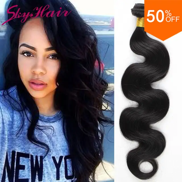 Online Shop Peruvian Virgin Hair Body Wave 4pcs Lot Sky Hair