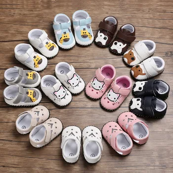 

Cute baby shoes toddler baby boy girl crib shoes cartoon animal PU soft bottom non-slip baby children shoes