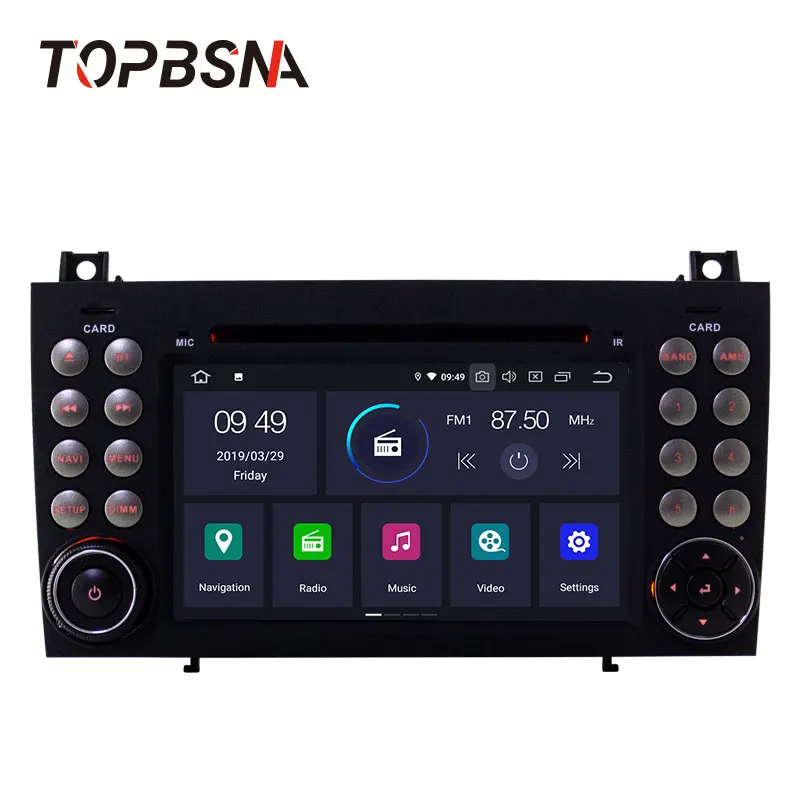 Best TOPBSNA 2 Din Android 9.0 Car DVD Player For Mercedes Benz SLK Class R171 W171 2008-2011 SLK200 SLK230 SLK280 GPS Auto Navi WIFI 1 Best TOPBSNA 2 Din Android 9.0 Car DVD Player For Mercedes Benz SLK Class R171 W171 2008-2011 SLK200 SLK230 SLK280 GPS Auto Navi WIFI 1