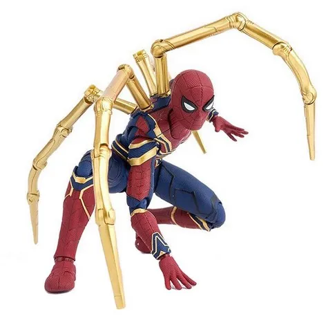 

NEW 14cm Spider-Man Spiderman Avengers Infinity War upgrade iron spidere Action figure toys doll Christmas gift with box