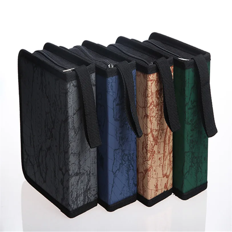

1PC Nylon CD DVD Organizer Storage Bag Cover 40 Disc Capacity Carry Case Holder Box Levert Dropship 2mar9
