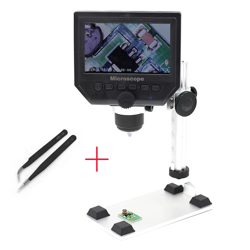 

Portable 600X 3.6MP Digital Microscope 4.3" LCD Electronic HD Video Microscopes USB Endoscope Magnifier Camera For Mobile Phone