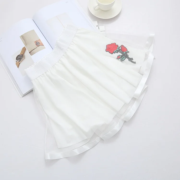 Консервативный стиль Тюлевая юбка тонкая Универсальная юбка-пачка Женская трехслойная юбка с высокой талией безопасные шорты внутри
