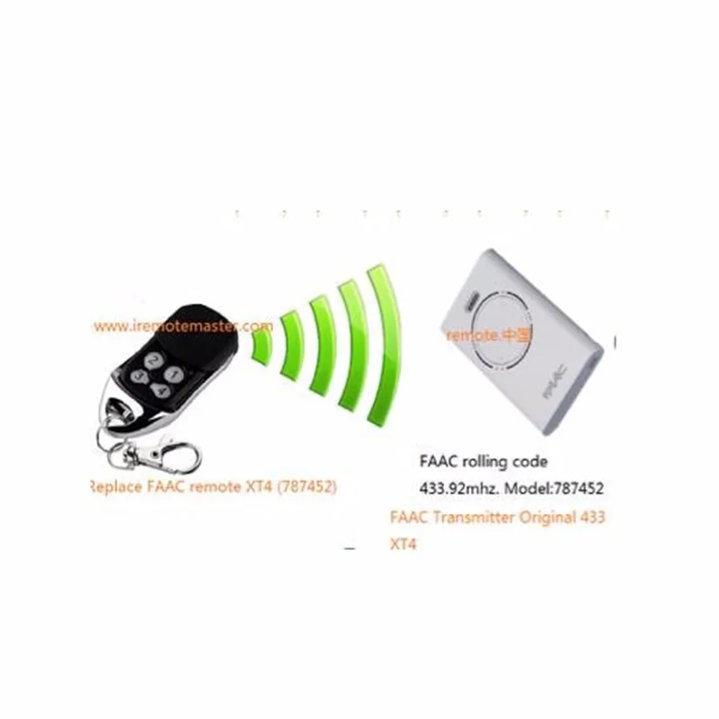 

After Market FAAC XT4 433 RC compatible remote control for T4 433 LC replace RFAC4 free shipping