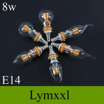 

Newest Led Candle Bulb E14 Led Lamp 8w Led B Lights 360degrees AC110V /220V led Bulb Lamp for home Chandelier CE