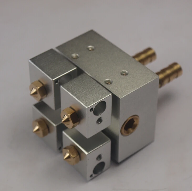 

Kraken multi-nozzled water-cooled hot end kit bowden-fed Multi-Extrusion multi-colors hot end kit Reprap 3D printer