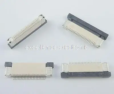 

50 Pcs FPC FFC 0.5mm Pitch 22 Pin Drawer Type Ribbon Flat Connector Top Contact for LCD screen interface of MP3/DVD/Phone