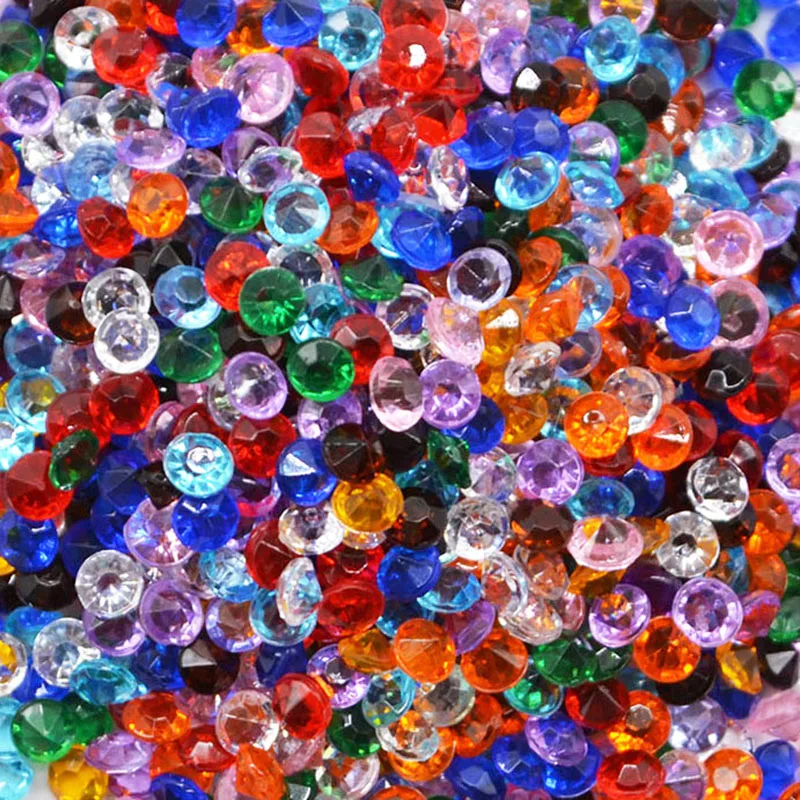 

4.5mm 1000pcs Glue On Rhinestone Flatback Crystal Acrylic Rhinestones Glue On Stone For Wedding Dress Decoration Home Decor